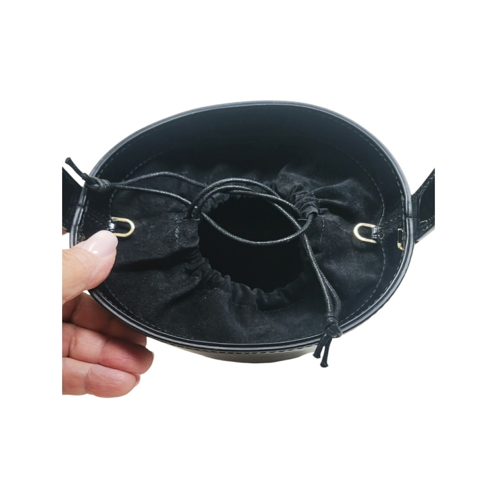 STAUD Black Patent Leather Bucket Bag - Picture 6 of 9